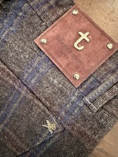 Tramarossa  pantalone stretch W 33 in  lana, tartan grigio. Leggere le misure!