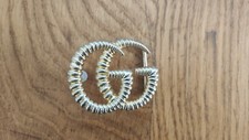 FIBBIA ROTONDA GUCCI LOGO  -