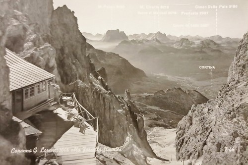 Cartolina capanna lorenzi - -, g.