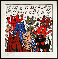 Keith Haring Litografia COA