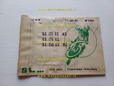 SWM RS 125-175-250 GS-MC 1977 catalogo ricambi TELAIO originale FRAME parts list