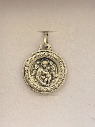 Madonna con bambino medaglia - con,