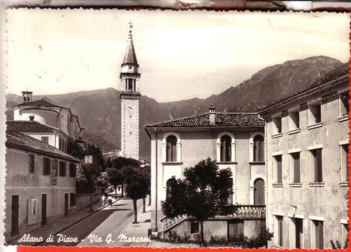 Cartolina alano piave b - , b/n