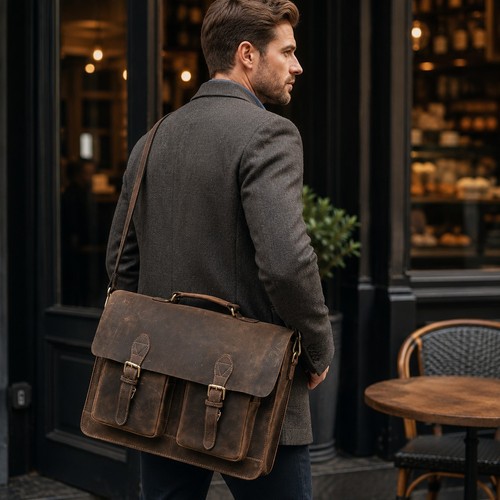 Borsa messenger crazy horse - messenger, in