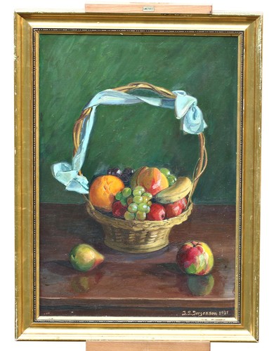 Olio tela firmato j - olio,