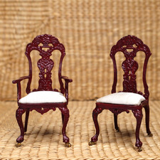 2 sedie in miniatura casa