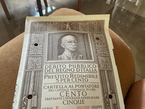 Debito pubblico regno - debito,