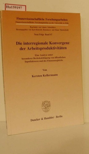 Die interregionale konvergenz - die,