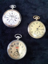 Lotto di tre orologi da tasca
