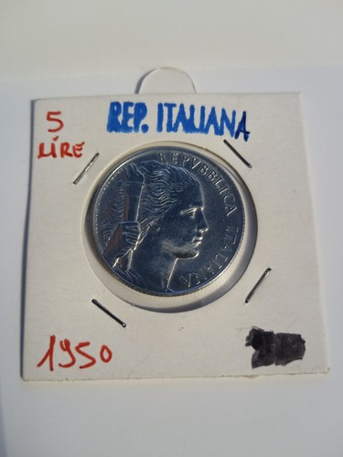 Repubblica italiana 5 - 5, lire