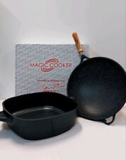 MAGIC COOKER  Padella Wok Vulkanica E Pentola/lasagnera Quadrata Da 33cm NUOVE 