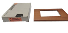 MATERIALE ELETTRICO BTICINO LIVING LIGHT N 4803 LPR PLACCA 3 P LEGNO   PEROLIGHT