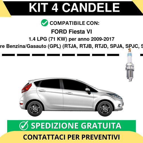 Kit candele per ford fiesta - per,