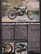 advertising Pubblicità MOTO ANCILLOTTI 50 CROSS " LANDI" 1974  MOTOCROSS EPOCA