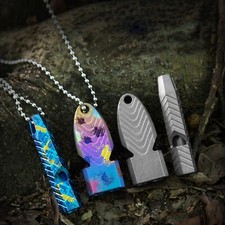 1PZ Fischietto Titanio Doppio