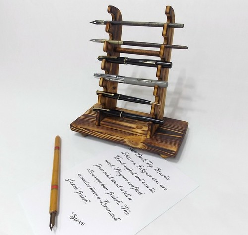 Pen stand rack holder desk - , top