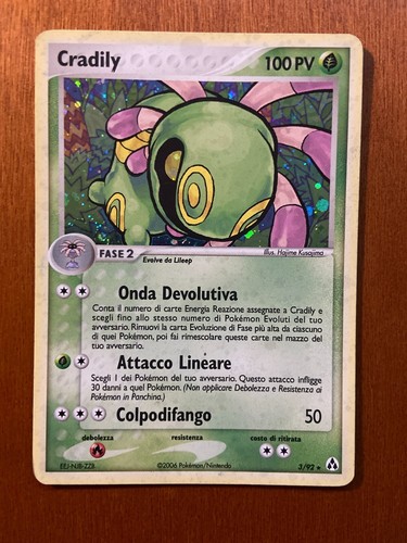 Pokemon cradily holo legend - holo.,