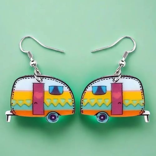 Orecchini rimorchio camper - rimorchio,