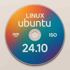 DVD Avviabile Linux Ubuntu 24.10 ISO Sistema Operativo Sicuro PC 64 BIT