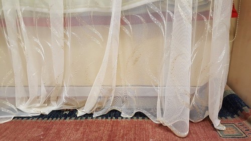 Tenda tulle ricamato metri - tenda,