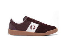 Taglia UK 10 - Scarpe da ginnastica Fred Perry Stockport bordeaux sneakers