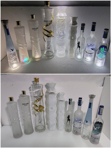 Bottiglie vuote vodka varie - di,