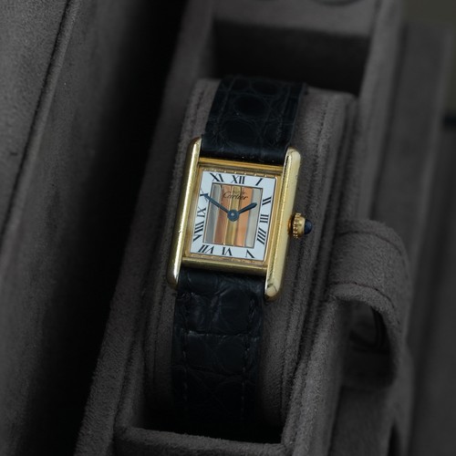 Cartier tank vermeil - cartier,