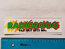CARTONCINO CALENDARIO RADIO 2000 VINTAGE ANNI 80 80s OLD