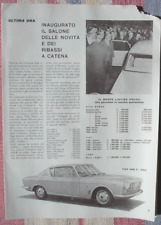 NOVITA SALONE AUTO TORINO 1960 OSCA ZAGATO MORETTI FIAT 1500 GHIA FISSORE SELENE