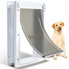 Porta per Animali Domestici, Porte per Cani Grandi da Interno ed Esterno, Telaio PC e Tun Telescopico...