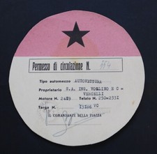 permesso di circolazione per