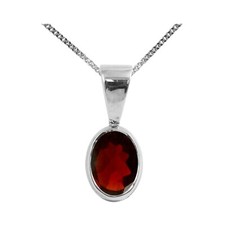 Sterling Granato Argento Ovale