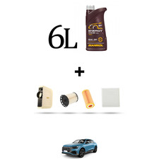 HOFFCAR Kit tagliando 4 FILTRI e 6L OLIO per Audi Q8 (4M) 50 TDI 210kw dal 2018