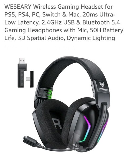 Cuffie gioco wireless - cuffie, da