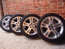 Mercedes E-Klasse W211 Alufelgen NEUE Winterräder Winterreifen 245/45 R17 8mm!!