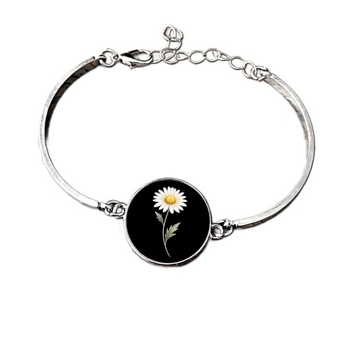 Bracciale margherita fiore - bracciale,