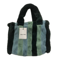 ALEX MAX Borsa peluche verde