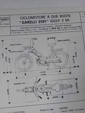 GARELLI GULP 3M 2102 50 cc 1970 SCHEDA Originale Omologazione ASI FMI MCTC