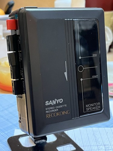 Sanyo portable cassette - sanyo,