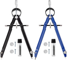 Compasso Professionale, 2 Pezzi Professionale Bussola Scuola Di Precisione Di Re