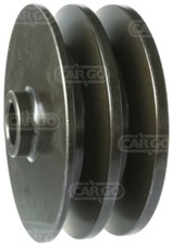 PULEGGIA DOPPIA UNIVERSALE PER ALTERNATORE CINGHIA 12.5 FORO 17mm Ø EST 93.80mm