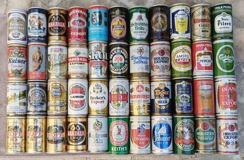 Lattine birra vuote - birra,