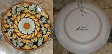 Antico piatto decorativo ceramica Caltagirone anni60 x appendere piattaia cucina