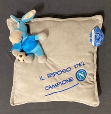 Cuscino imbottito Ssc NAPOLI Calcio Il Riposo del Campione con logo e cuccio