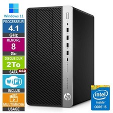 HP EliteDesk 800 G4 TWR i5-8500 4.10GHz 8Go/2To SSD Wifi W11
