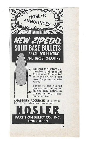 1966 zipedo bullets nosler - bullets,