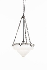 Antico ERA Benson / Powell Plafonnier in vetro ciotola attacco luce W.A.S