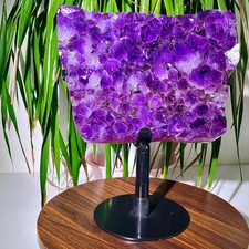 10,82 libbre ametista naturale spina dorsale clustercristallo asta punto terapia curativa