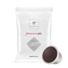 100 Capsule Uno System Lollo Caffè Miscela Argento Espresso Forte Intenso