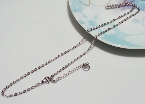 1pz collana acciaio inox - collana, in